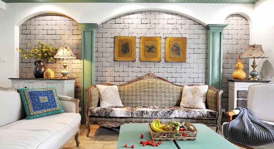 石家莊裝修案例半島名邸二期 田園風(fēng)格 109平