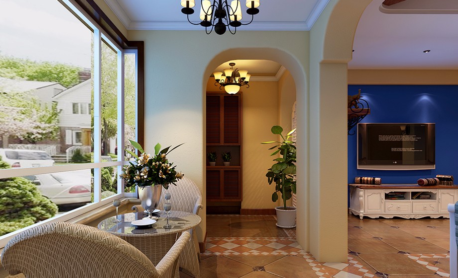 石家莊裝修案例匯君城 田園風(fēng)格 119平