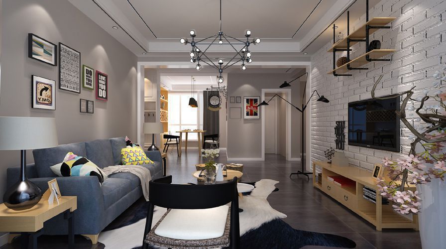 石家莊裝修案例恒大御景半島 混搭風(fēng)格 94平