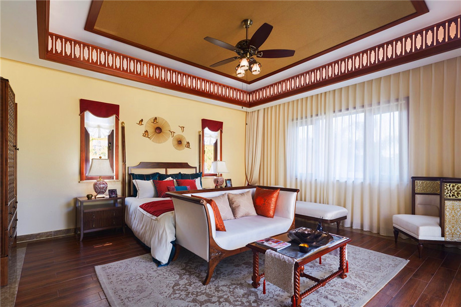 石家莊裝修案例保利西悅春天 東南亞風(fēng)格 122平